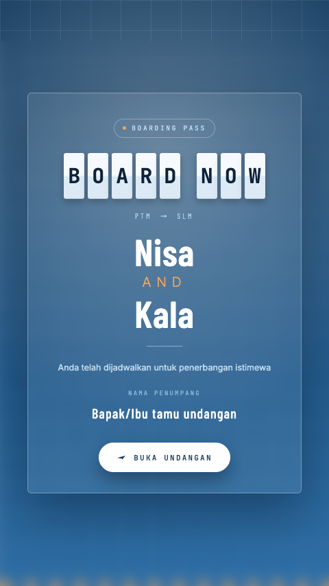 Boarding Pass — Penerbangan Menuju Selamanya