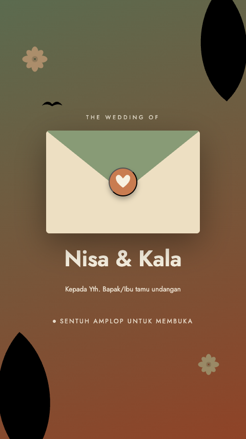 Papercut Bloom — Sage & Terracotta Scrollytelling Invitation