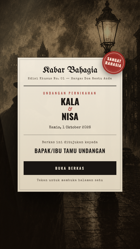 Kabar Bahagia — Misteri Surat Kabar