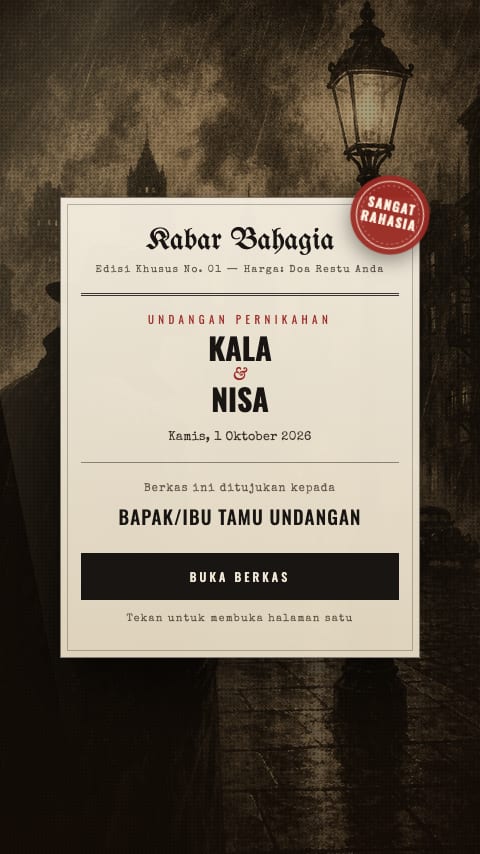 Kabar Bahagia — Misteri Surat Kabar