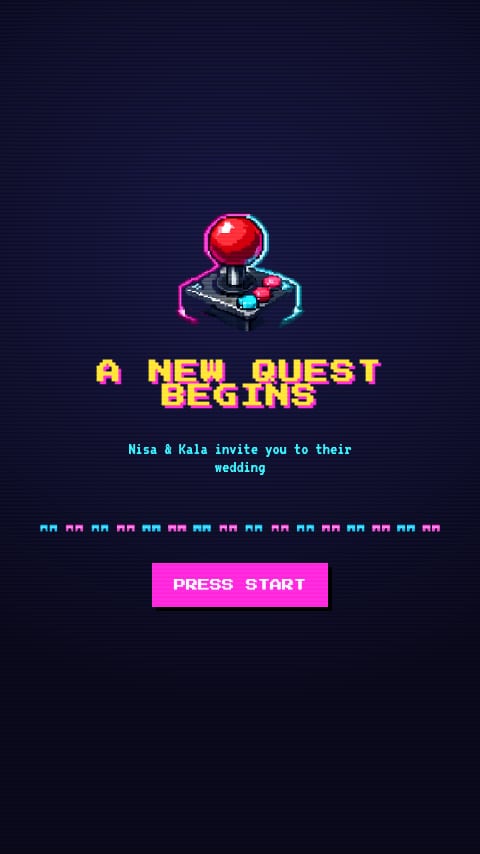 Player 2 Has Joined — 8-Bit Quest Wedding